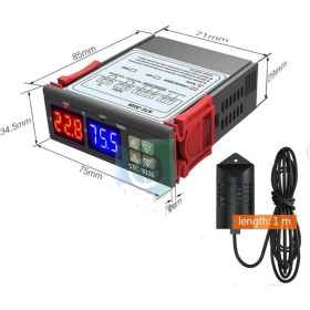 Resim Stc 3028 Sıcaklık ve Nem Ölçer -20°C~80°C Çift Ekran Kalibrasyonlu 