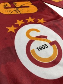 Resim Galatasaray Lisanslı Kırmızı Şal Atkı 
