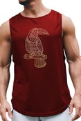 Resim BLUU Parrot Kolsuz Sporcu T-shirt Tank Top Spor Atlet 