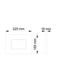 Resim Visam Efes Stoplu Mat Krom Kumanda Paneli 