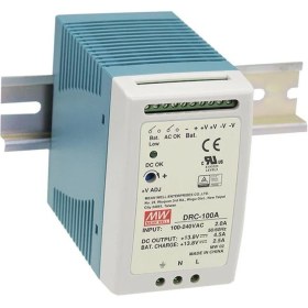 Resim Mean Well DRC-100A, 13.8V Ups Fonksiyon Ray Tipi Akü Şarj 