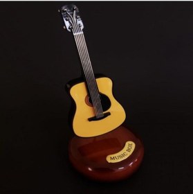 Resim Kurmalı Gitar Müzik Kutusu Dekoratif Hediyelik 