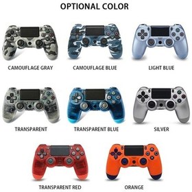 Resim Fortunelane Playstation 4 Kablosuz Oyun Kolu - 6 Eksen Jiroskop, 3.5mm Ses Ve Işık Çubuğu - Şeffaf Mavi Uyumlu 