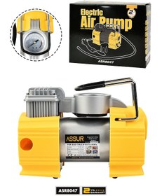 Resim Assur ASR8047 12V Çakmaklık Girişli 150 Psi Hava Kompresörü Sarı 
