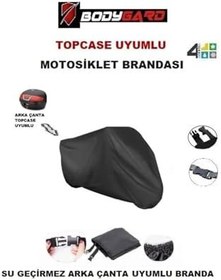 Resim Falcon Wonder 150 Motosiklet Brandası Arka Çanta Uyumlu Branda,örtü-siyah 