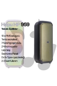 Resim HEPU HP-959 BT SPEAKER RGB HOPARLÖR 