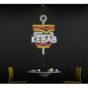Resim Twins Led Kebab Yazılı Ve Şekilli Neon Tabela Beyaz Model:model:62463366 Beyaz 