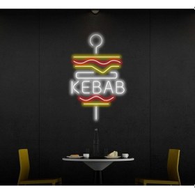 Resim Twins Led Kebab Yazılı Ve Şekilli Neon Tabela Beyaz Model:model:62463366 Beyaz 