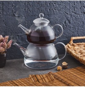 Resim Evcimo Home Isıya Dayanıklı Borosilikat Cam Çaydanlık - Kye-0517 Şeffaf 