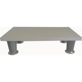 Resim Wooden Gold Ergonomik Parlak Beyaz Mdf Ekran Yükseltici Ekran Altı 12 cm 