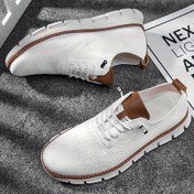 Resim Ev Rahatlatma| Erkek Moda Sneaker'ları - Nefes Alabilen Kumaş Üst, PVC Taban, Yuvarlak Burun Bağcıklı Günlük Spor Ayakkabılar Her Mevsim İçin 
