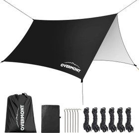 Resim 3x3 m Su Geçirmez Tarp Güneş ve Yağmur Koruma Brandası Kamp İçin 