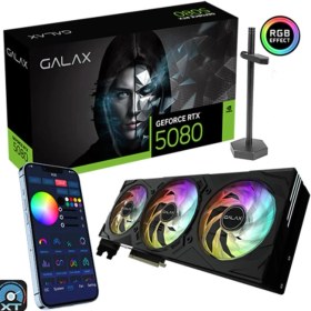 Resim Galax 58NZN6MDBYEX GeForce RTX 5080 EX Gamer 1-Click OC 16 GB GDDR7 256 Bit DLSS 4 Ekran Kartı 