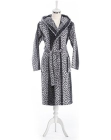 Resim Özdilek Hawai Tapetto Kadife Kapüşonlu Bornoz S/m Beden 334254 Gri 