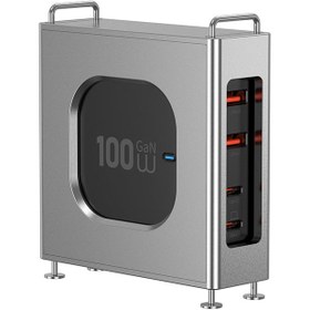 Resim Wiwu Wi-G013 Warrior Serisi GaN Tech Hızlı Şarj Özellikli Şarj Başlığı 100W - Siyah 