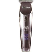Resim ROZIA Saç Düzeltici Şarj Edilebilir Saç Kesme Saç Kesimi Makinesi Saç Oyma Kesme Sakal Düzeltici Lcd 