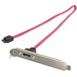 Resim AK-SATA-SB1 Slotbracket, 1 Serial ATA (SATA) Port ile 
