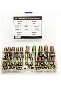 Resim Aubyhe Paslanmaz Çelik 100 Parça Vida Ve Soket Seti - Mobilya Montajı İçin Dayanıklı Araç Takımı 