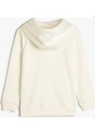 Resim Koton Erkek Bebek Dinozorlu Kapşonlu Sweat Kanguru Cep Detaylı Pamuklu 001 