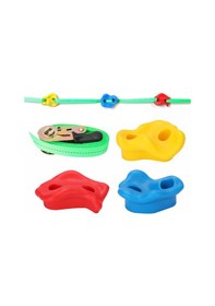 Resim Yunboo Çocuklar İçin Eğitici Tırmanma Tutamakları - Dayanıklı Plastik, Esneklik Ve Denge Geliştirir 