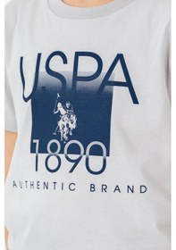 Resim U.s. Polo Assn. 2419 %100 Pamuk Cepli Erkek Çocuk Şort Pijama Takım Gri 