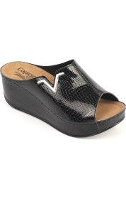 Resim Capone Outfitters Kailey 6145 Kadın Dolgu Topuklu V Toka Terlik 