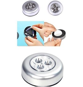 Resim Stick N Click Üçlü Dokunmatik Spot Dokunmatik Pilli Lamba (3Adet) 