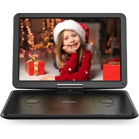 Resim ? ? ? ? ? ? 16.9" 14.1 " Döner Ekranlı Taşınabilir Dvd Oynatıcı, 6 Saat Şarj 