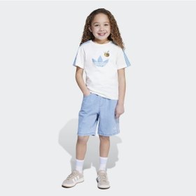 Resim Adidas Jz9942 Tee D Short Set Çocuk Eşofman Takımı BEYAZ 
