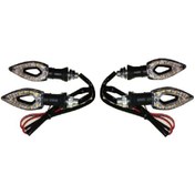 Resim Motosiklet Led Üçgen Sinyal 4 Adet Üniversal 