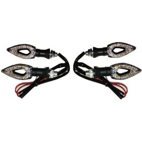 Resim Motosiklet Led Üçgen Sinyal 4 Adet Üniversal 