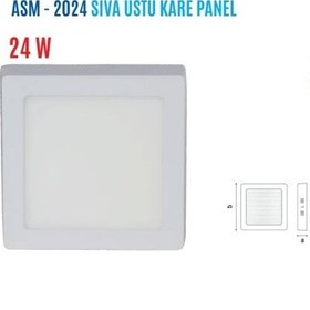 Resim Ycl Asm-2024G 24W Sıvaüstü Kare Günışığı Led Panel 