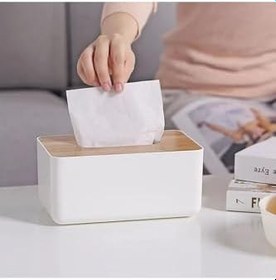 Resim ARVALE Berino Bambu Kapaklı Peçetelik 