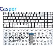 Resim Casper Uyumlu Nirvana C600.7200-8L30X-S Notebook Klavyesi Beyaz Tr 