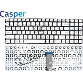 Resim Casper Uyumlu Nirvana C600.7200-8L30X-S Notebook Klavyesi Beyaz Tr 