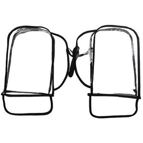 Resim Geeroyoo Motosiklet Ve Elektrikli Bisiklet El Tutucu Kılıfı - Pvc Isı Yalıtımlı, Su Geçirmez, Rüzgar Engellici Kışlık Koruma Kapak Şeffaf, 1 Çift 