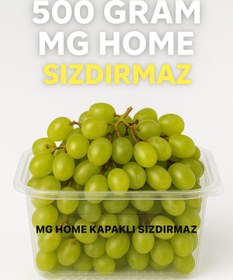 Resim MG HOME 10 ADET 500 CC SIZDIRMAZ KAP 500 GR KULLAN AT TEK KULLANIMLIK KAPAKLI KASE 