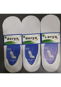 Resim Derya Erkek Bambu Babet Çorap 6 Adet Beyaz 