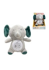 Resim Sesli Ve Işıklı Pelüş Uyku Arkadaşı Fil Gri 