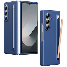 Resim Samsung Galaxy Uyumlu Z Fold7 5g Kılıf Sert Pc Telefon Kılıfı Ve Kalem - Safir Safir 