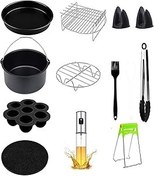 Resim Xiaomi Tefal Philips Karaca Yasomi 7 Ve 7 Litre Uyumlu 9 Inc (23 Cm) 12'Li Airfryer Fritöz Seti 