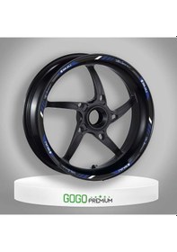Resim Reflektör Mavi Baskı Bajaj Pulsar Uyumlu 1 Set Jant Şeridi Çok Renkli 