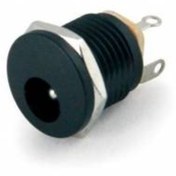 Resim 10 Adet Dc Şase Jack Yuvarlak 2.1Mm Somunlu Vidalı Dc Power Jak 