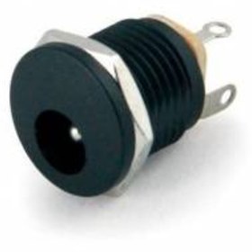 Resim 10 Adet Dc Şase Jack Yuvarlak 2.1Mm Somunlu Vidalı Dc Power Jak 