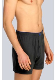Resim Tutku Erkek Füme Penye Boxer 6'Lı Paket 117 001 