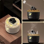 Resim 2 Adet Mini Top Nemlendirici Aroma Difüzör 2 Modlu 7 Renk LED Timesr ve Ayarlanabilir Ayarlar Taret Nemlendiricisi B (Yurt Dışından) 