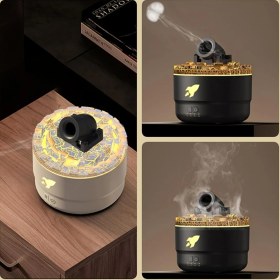 Resim 2 Adet Mini Top Nemlendirici Aroma Difüzör 2 Modlu 7 Renk LED Timesr ve Ayarlanabilir Ayarlar Taret Nemlendiricisi B (Yurt Dışından) 
