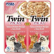 Resim Inaba CiaoTwin Packs Ton Balıklı ve Tavuklu Kedi Çorbası 2 x 40 Gr 