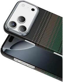 Resim Apple iPhone 17 Pro ile Uyumlu Kılıf, Magsafe Şarj Özellikli, Ultra Slim, Aramid Karbon Fiber Kevlar, Şafak 
