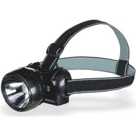 Resim 1w Şarj Edilebilir Kafa Lambası Fener Hs 5204 Siyah 